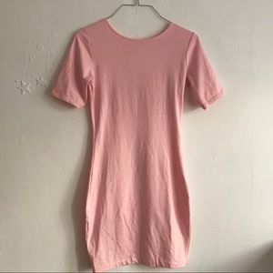 Light pink bodycon dress